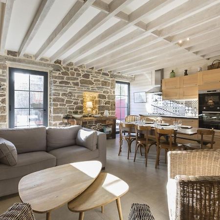 Saint Malo, le Pont, Maison plage à 100m Villa Esterno foto