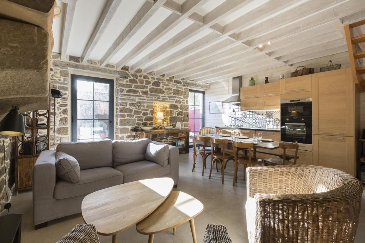 Saint Malo, le Pont, Maison plage à 100m Villa Esterno foto