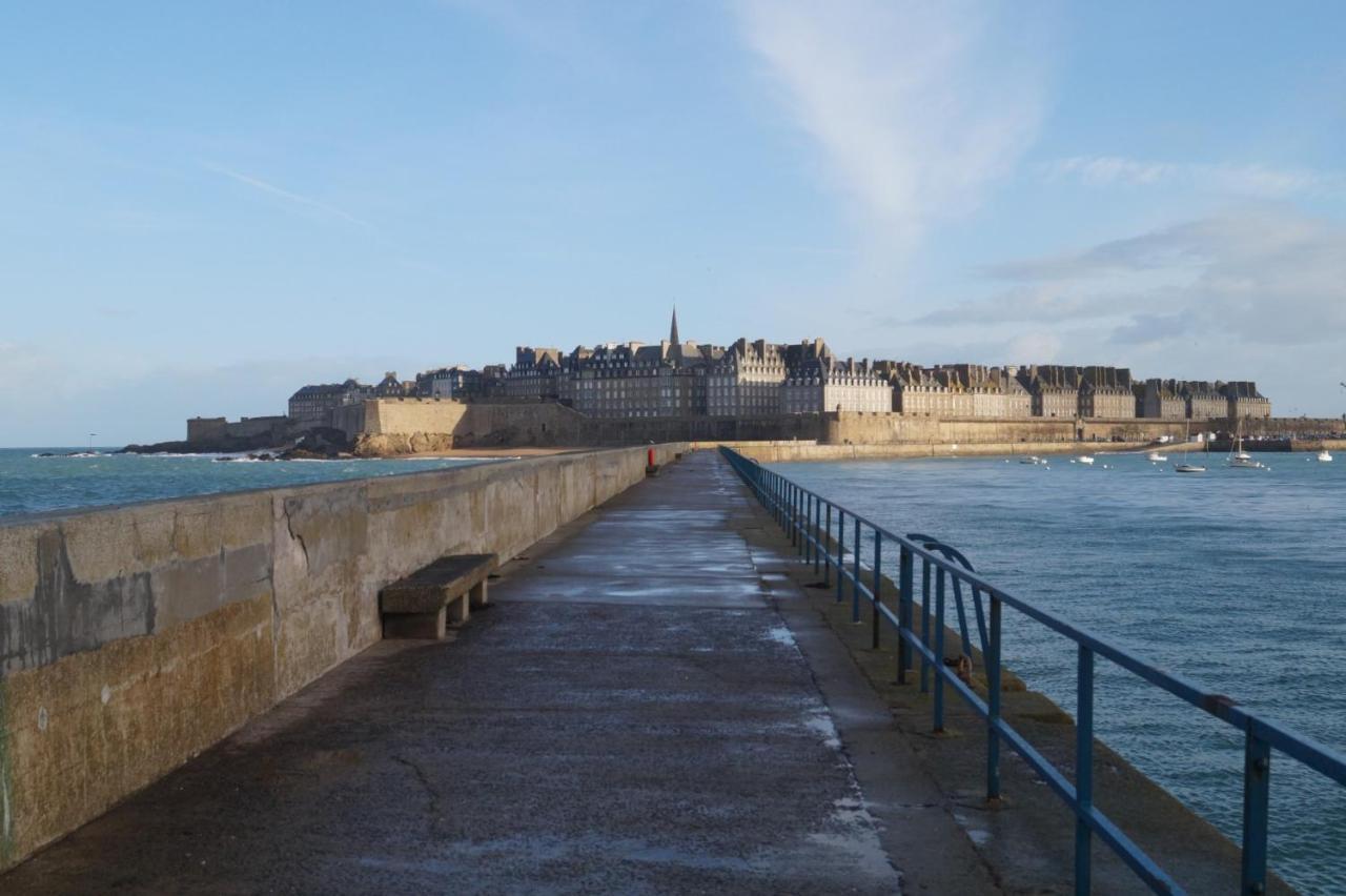 Saint Malo, le Pont, Maison plage à 100m Villa Esterno foto